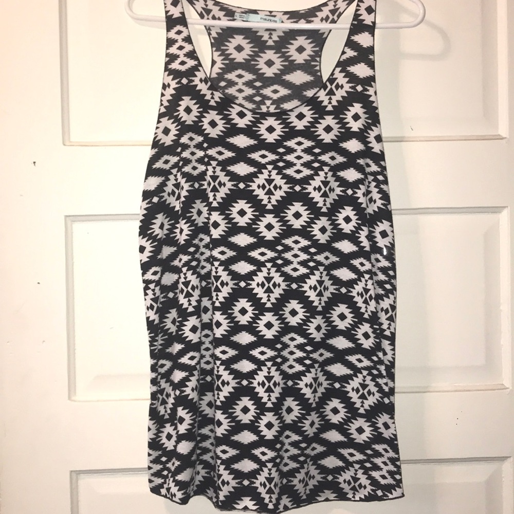 Aztec design tank top